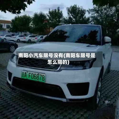 南阳小汽车限号没有(南阳车限号是怎么限的)-第2张图片