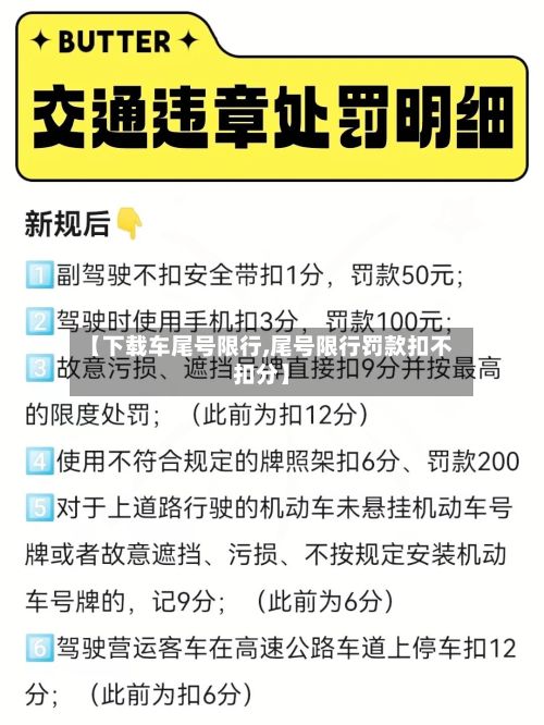 【下载车尾号限行,尾号限行罚款扣不扣分】-第3张图片