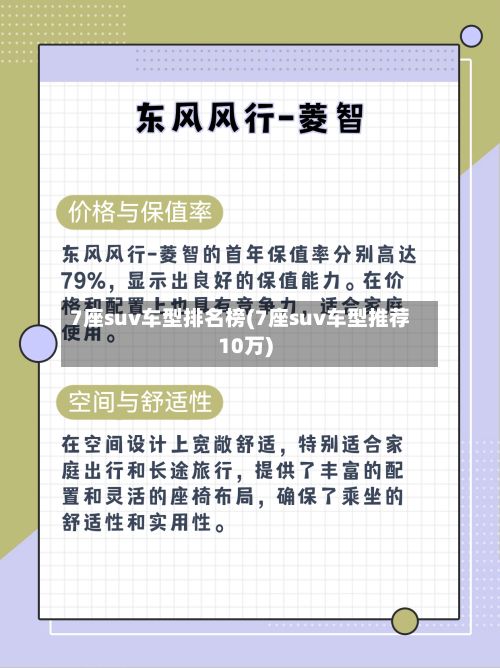 7座suv车型排名榜(7座suv车型推荐10万)-第3张图片