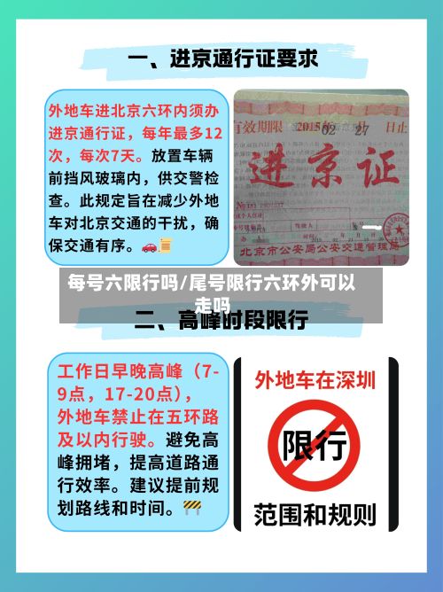 每号六限行吗/尾号限行六环外可以走吗-第2张图片