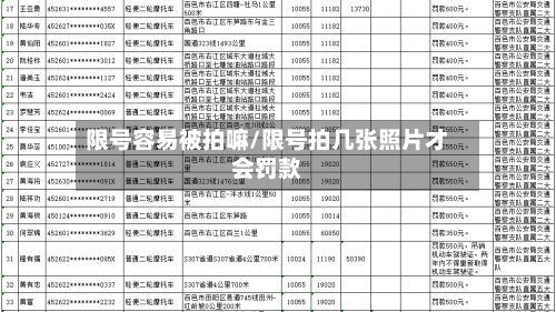 限号容易被拍嘛/限号拍几张照片才会罚款