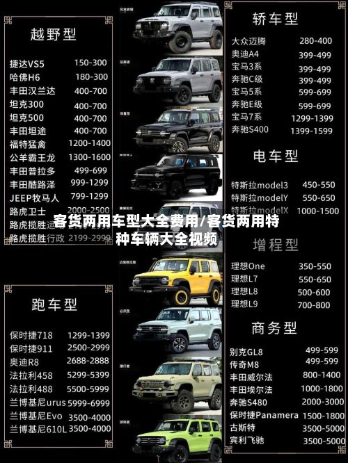 客货两用车型大全费用/客货两用特种车辆大全视频