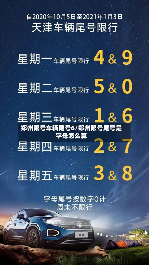 郑州限号车辆尾号6/郑州限号尾号是字母怎么算-第2张图片