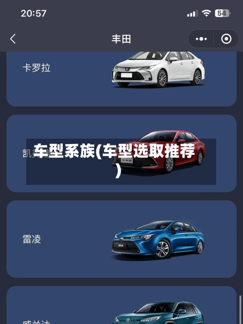 车型系族(车型选取推荐)-第3张图片