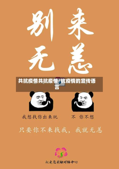 共抗疫情共抗疫情/抗疫情的宣传语言-第2张图片
