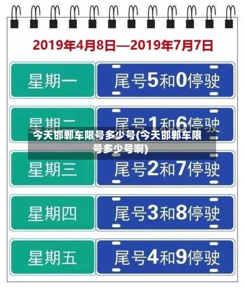 今天邯郸车限号多少号(今天邯郸车限号多少号啊)