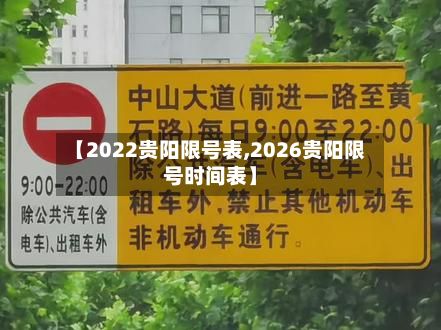 【2022贵阳限号表,2026贵阳限号时间表】-第3张图片