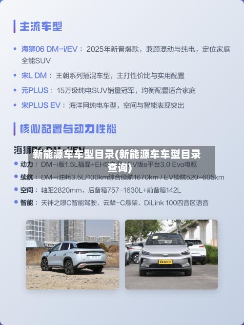新能源车车型目录(新能源车车型目录查询)