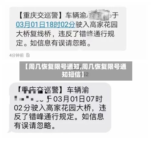 【周几恢复限号通知,周几恢复限号通知短信】