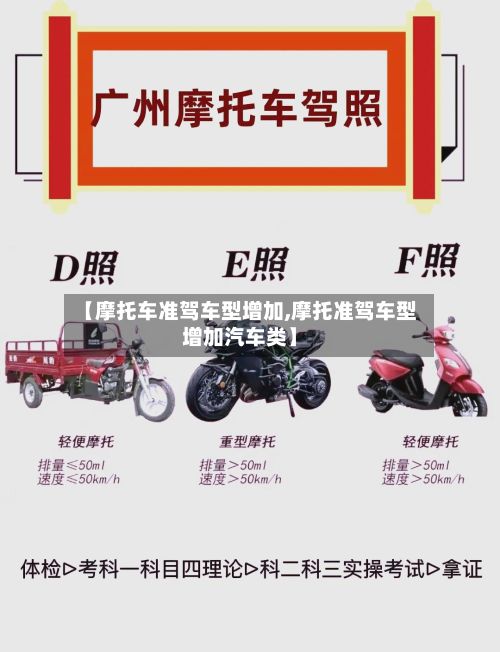 【摩托车准驾车型增加,摩托准驾车型增加汽车类】
